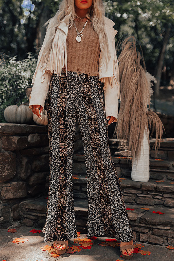The Pine High Waist Flare In Black