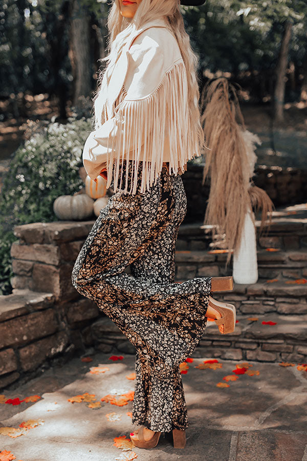 The Pine High Waist Flare In Black