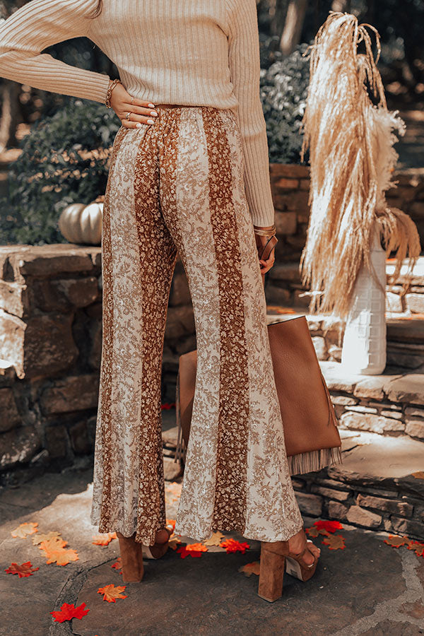 The Pine High Waist Flare In Camel