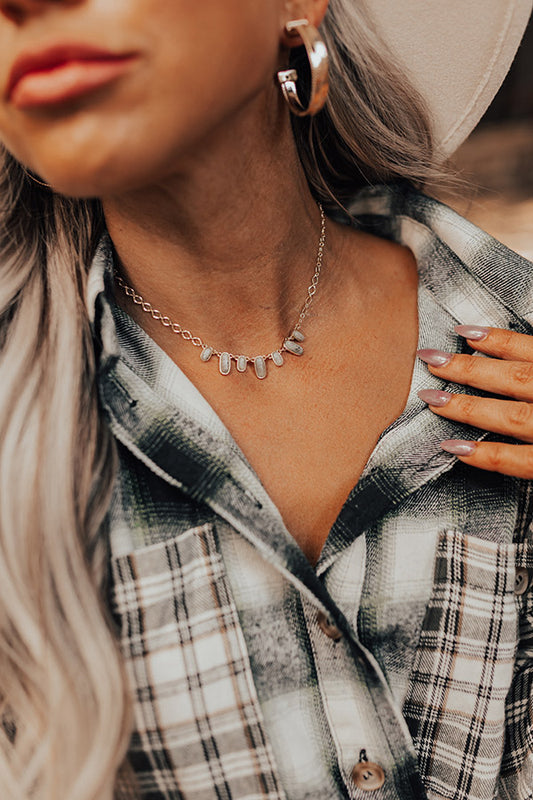 Garden Gate Necklace In Stone