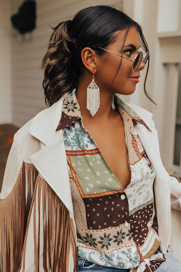 Sweet Match Beaded Earrings