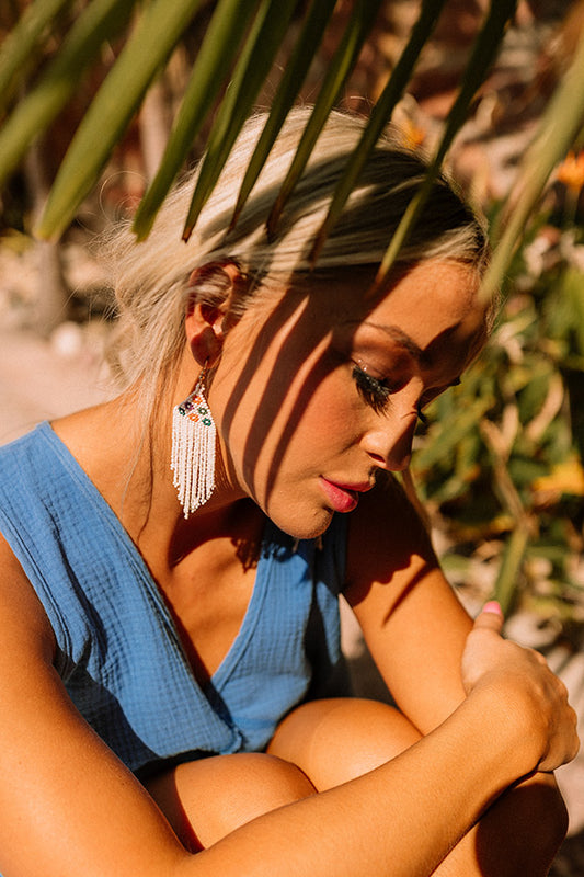 Sweet Match Beaded Earrings