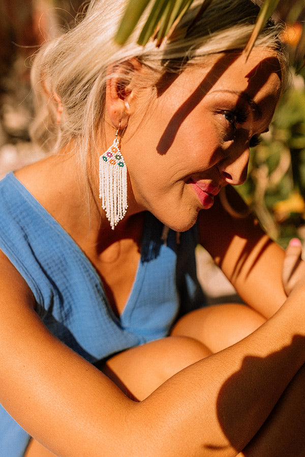 Sweet Match Beaded Earrings