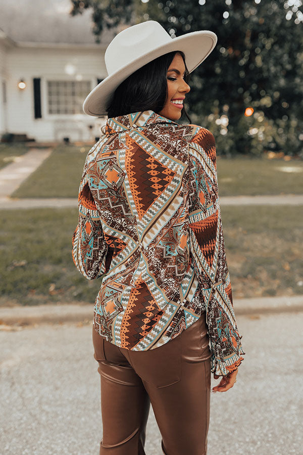 Superb Views Chiffon Top