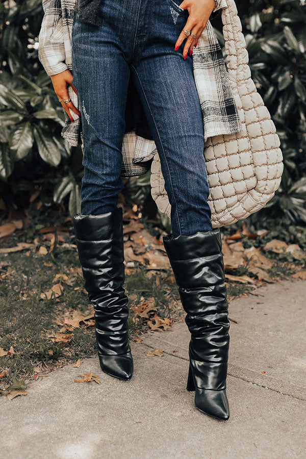 The Stowe Faux Leather Boot In Black
