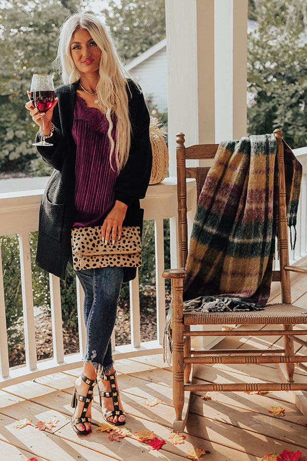 Finding Romance Velvet Tank In Purple