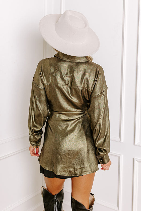 Shimmer And Sass Metallic Dress