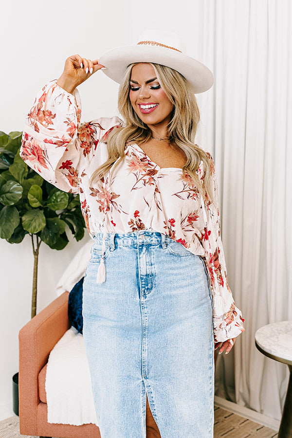 Excellent Taste Velvet Burnout Bodysuit In Pink Curves