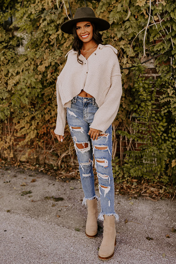 Cafe Cuddles Sweater In Birch