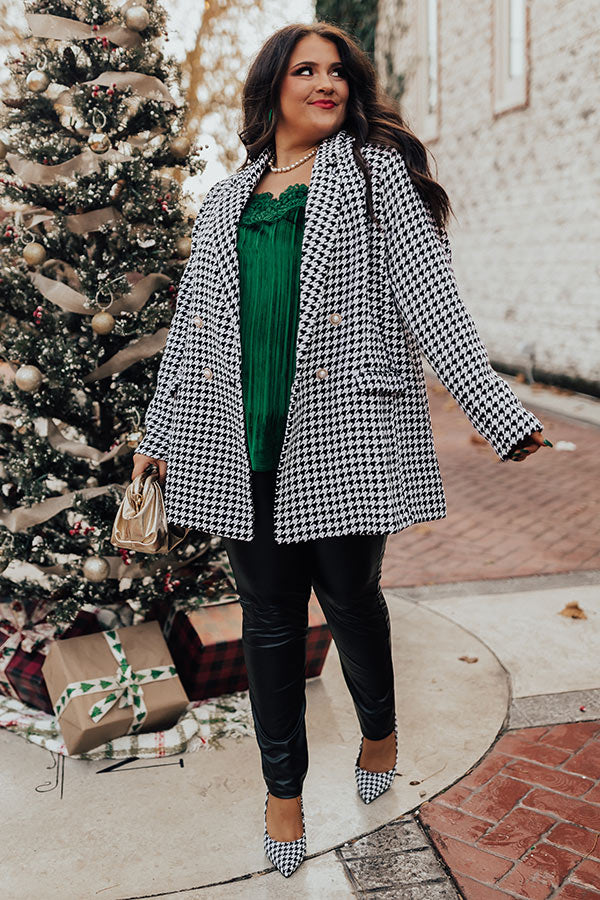 Finding Romance Velvet Tank In Green Curves
