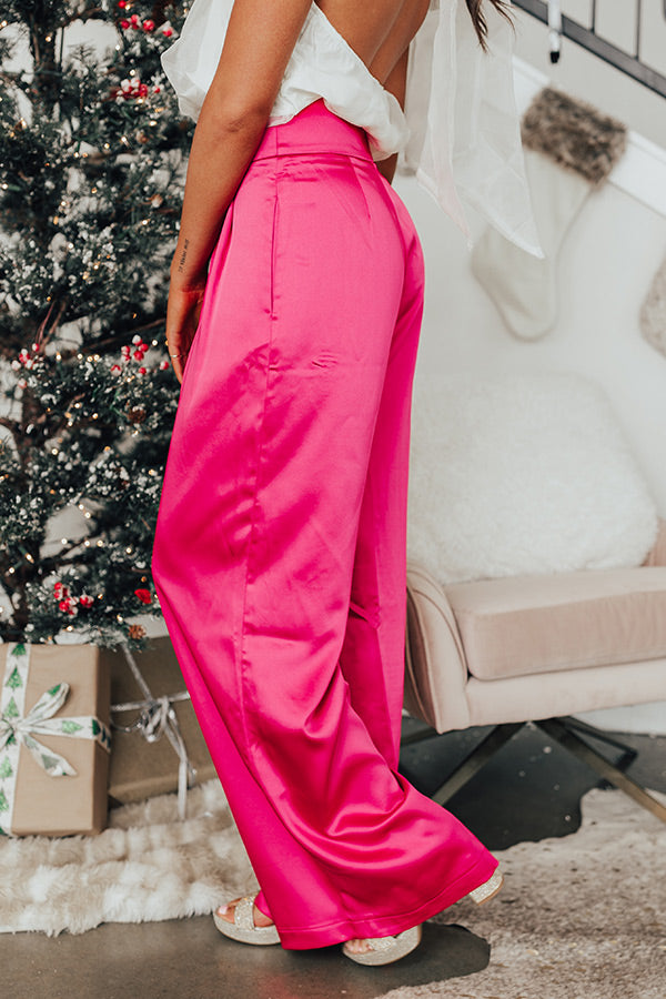 New York Groove High Waist Satin Pants