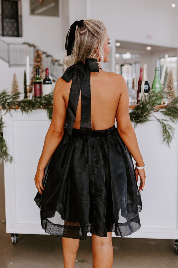 Champagne Nights Satin Mini Dress