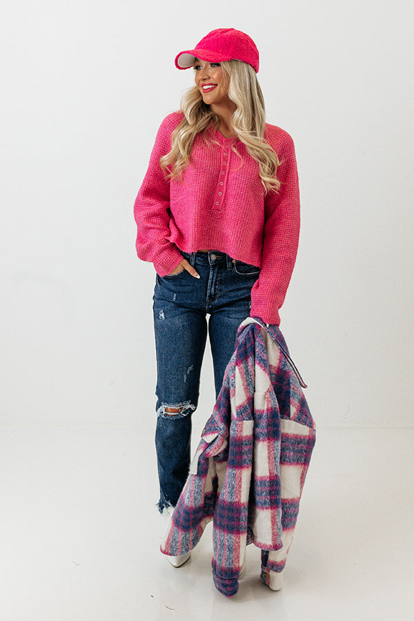 River Run Waffle Knit Sweater