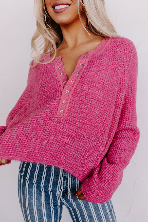River Run Waffle Knit Sweater