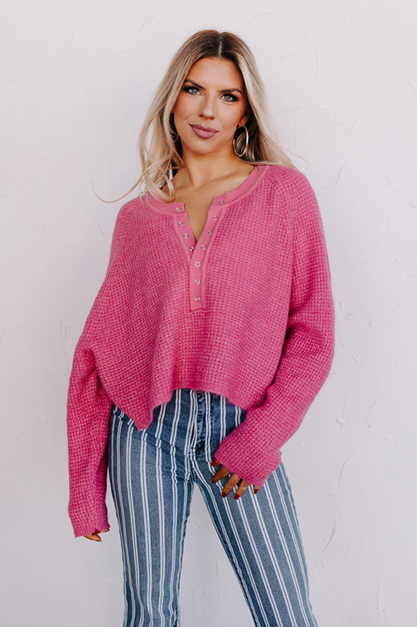 River Run Waffle Knit Sweater