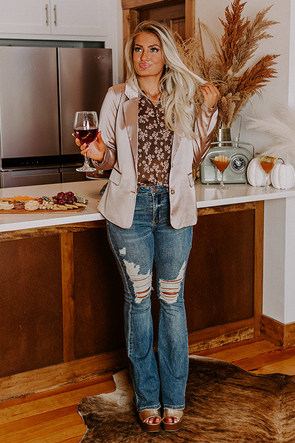 Saturday Night Premiere Blazer In Taupe