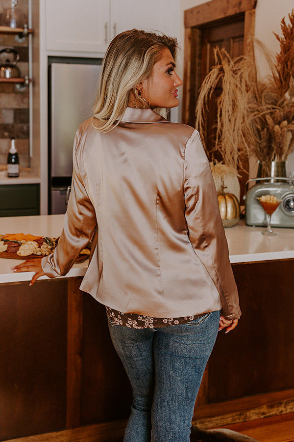 Saturday Night Premiere Blazer In Taupe