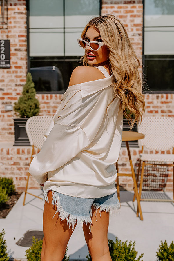 Famous Feels Satin Tunic Dress