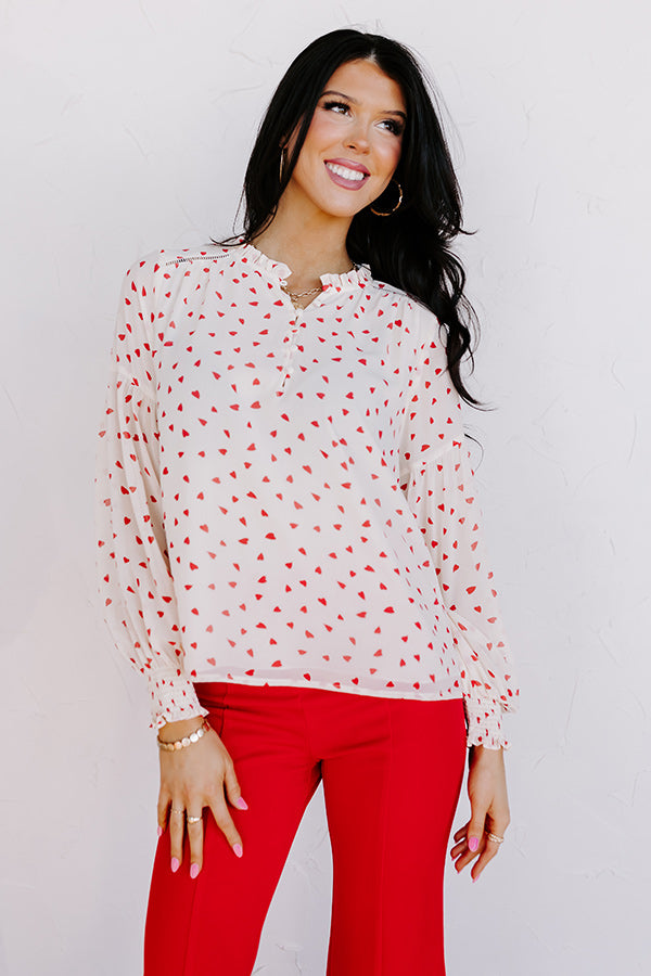 Heart On The Line Shift Top