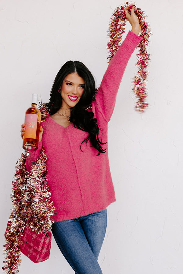 Chilly Afternoon Knit Sweater in Pink