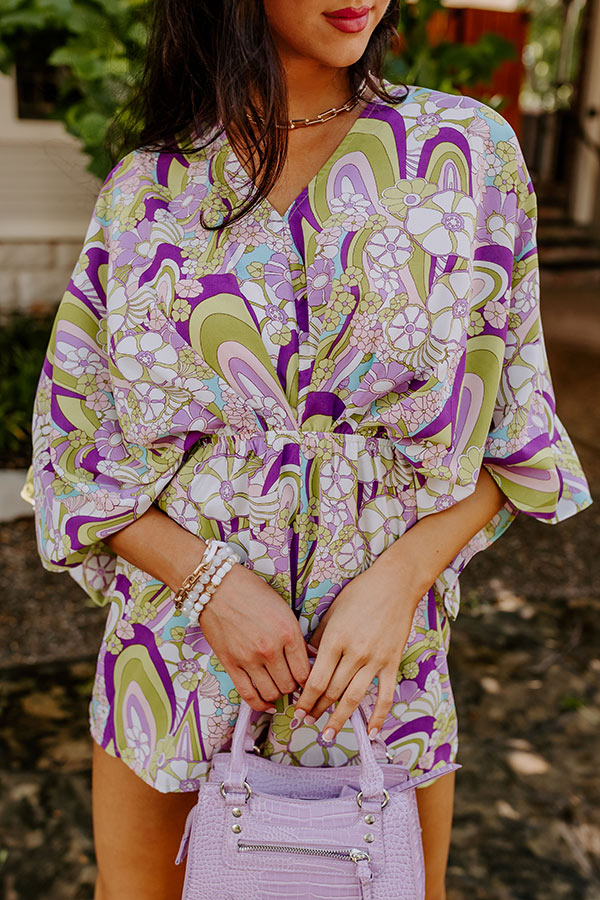 Flirty Moments Floral Romper