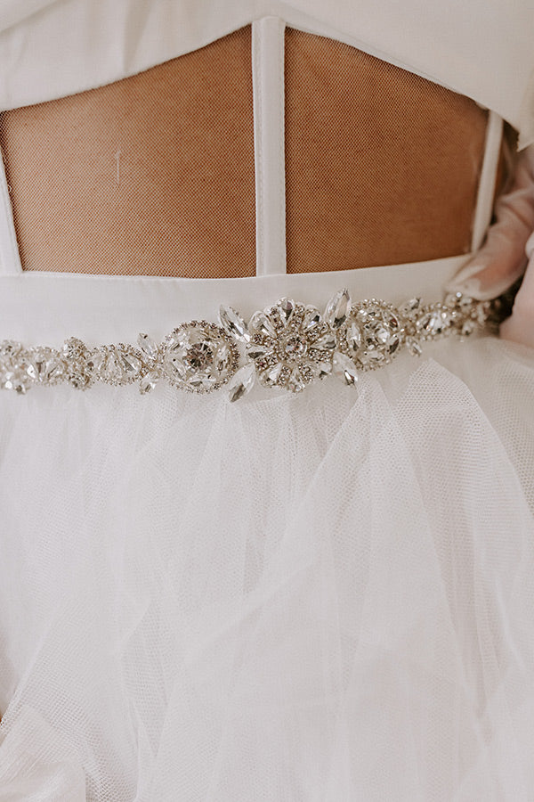 Sweet Romance Embellished Ribbon Belt/Headband