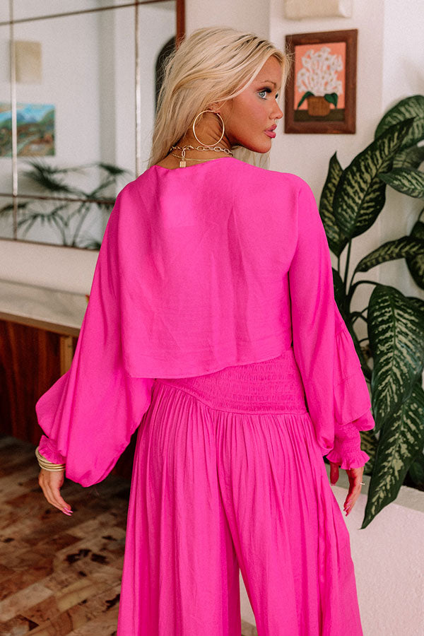 Skyline Nights Ruffle Top