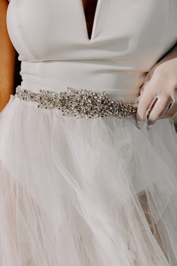Parisian Sparkles Embellished Ribbon Belt/Headband