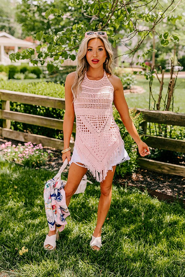 Sandy Days Crochet Tunic Dress