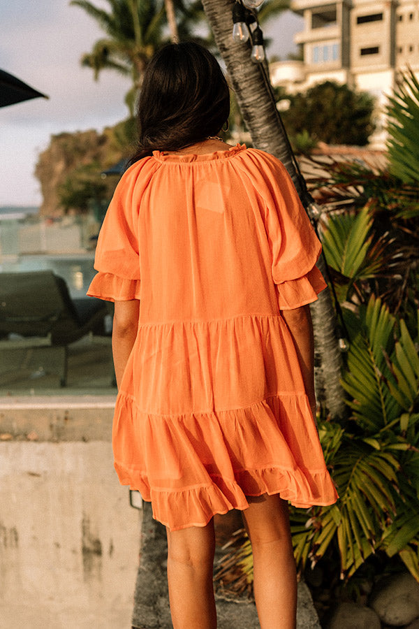 Light Of My Life Shift Dress In Orange