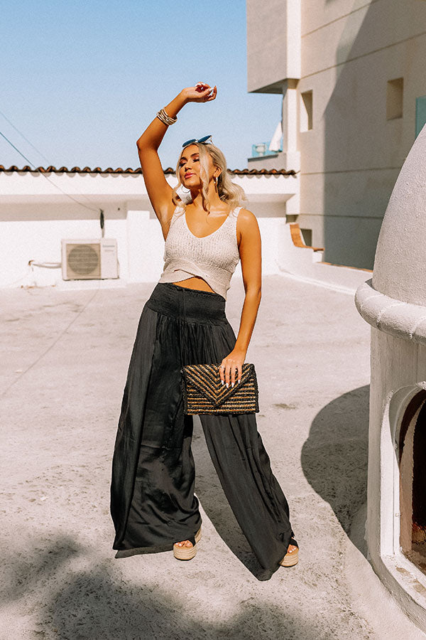 Tried And Tropical High Waist Pants In Black