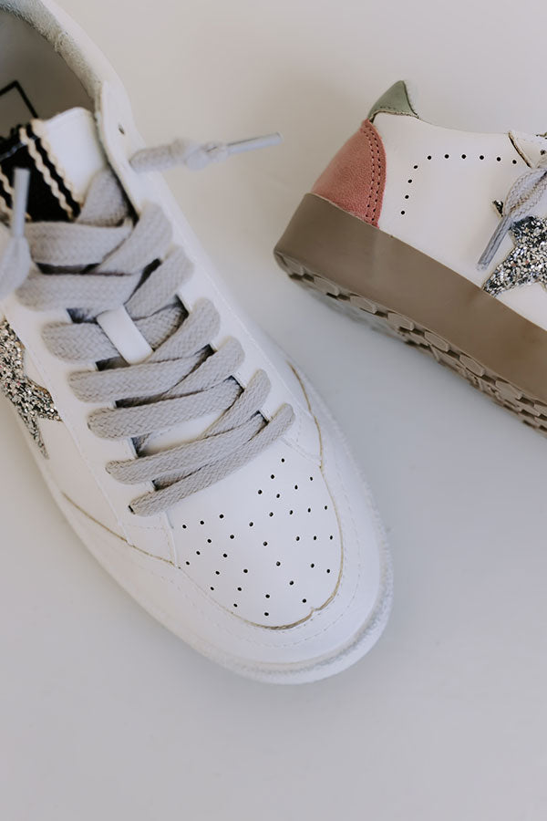 The Honeybee Children's Vintage Sneaker in Silver
