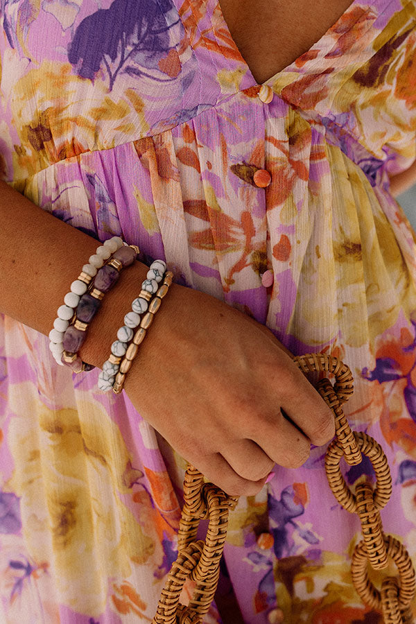 Love Crush Bracelet Set In Orchid