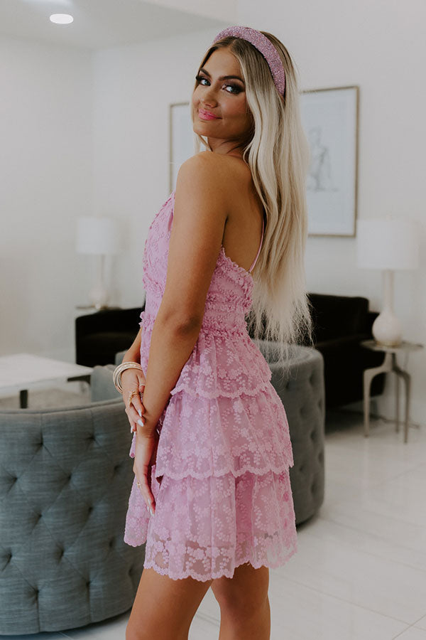 Truly Darling Embroidered Mini Dress
