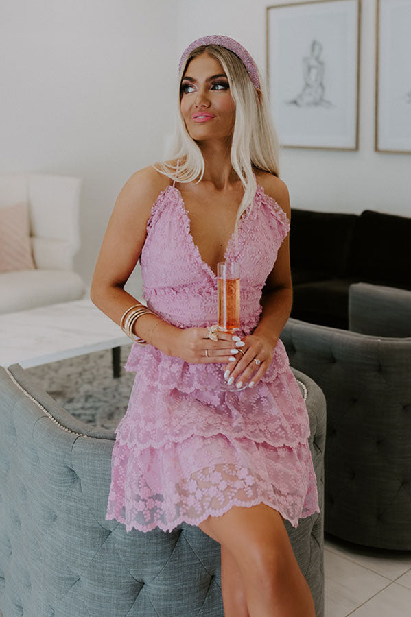 Truly Darling Embroidered Mini Dress
