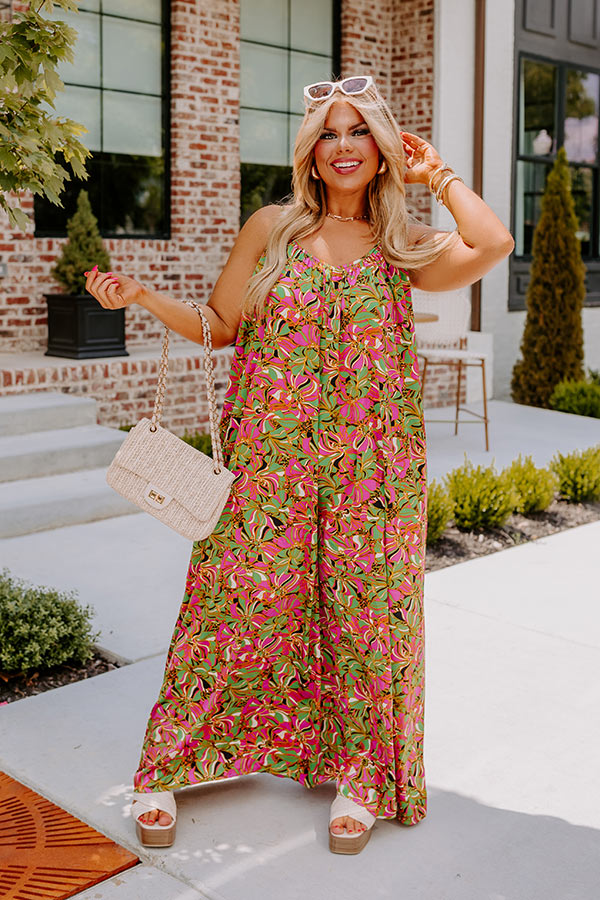 Garden Blooms Jumpsuit Curves