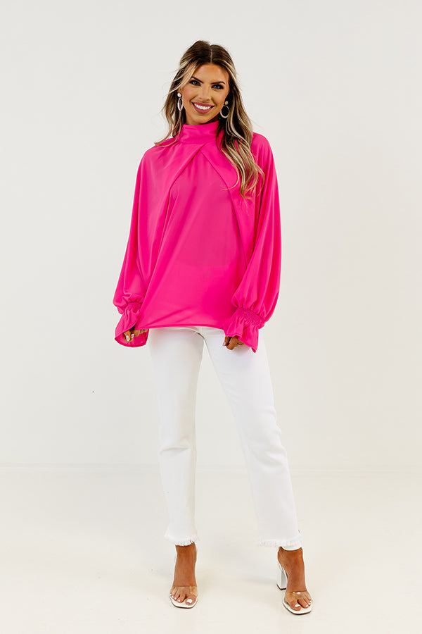 Sweetly Swaying Along Top In Pink