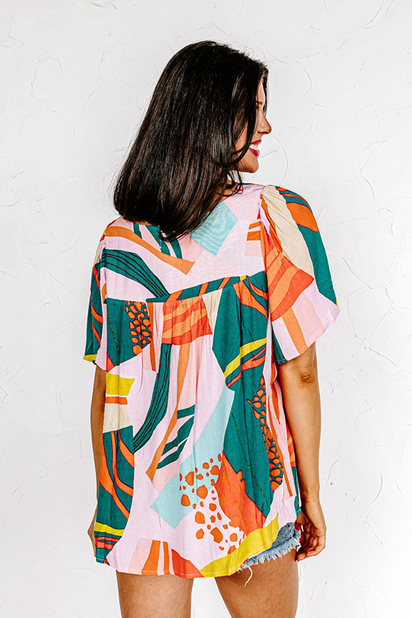 Seeking Sunshine Shift Top In Green