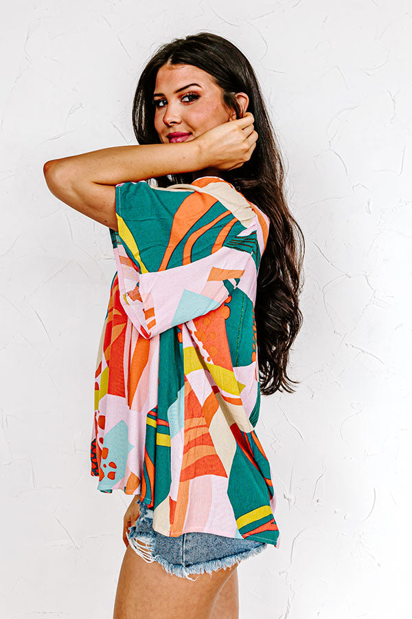 Seeking Sunshine Shift Top In Green