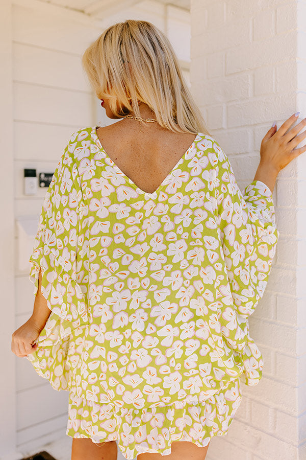 Sunshine Situation Shift Tunic in Lime Punch Curves