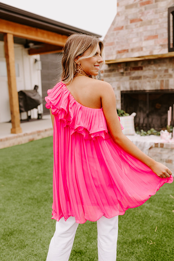 City Lights and Sights Pleated Tunic