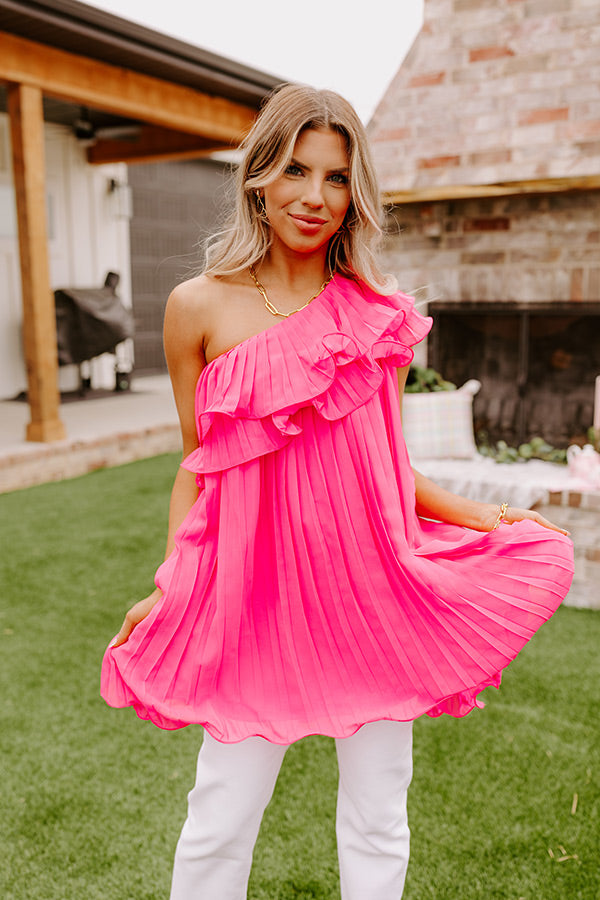 City Lights and Sights Pleated Tunic