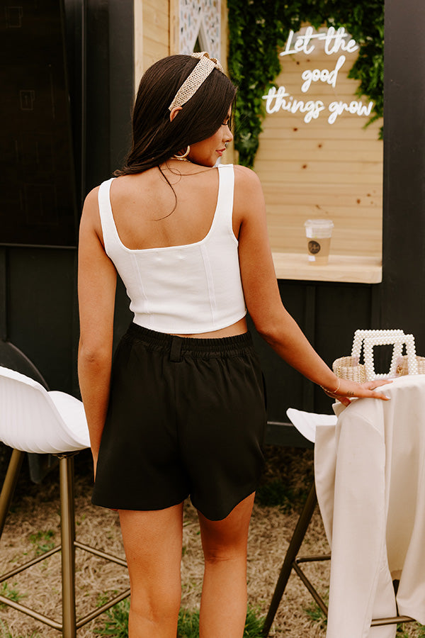 Long Lost Love Sculpt Top In Ivory