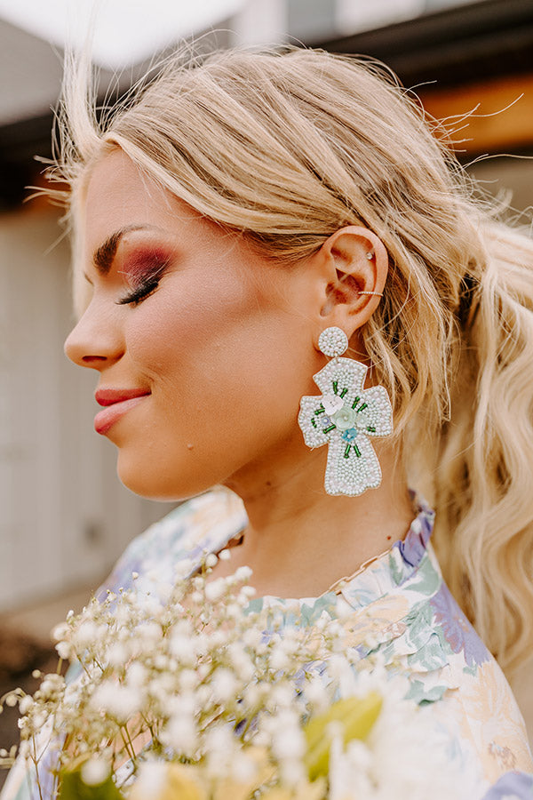 Radiant Blessings Beaded Earrings In Island Paradise