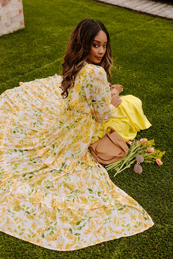 Shoreline Serenade Floral Duster