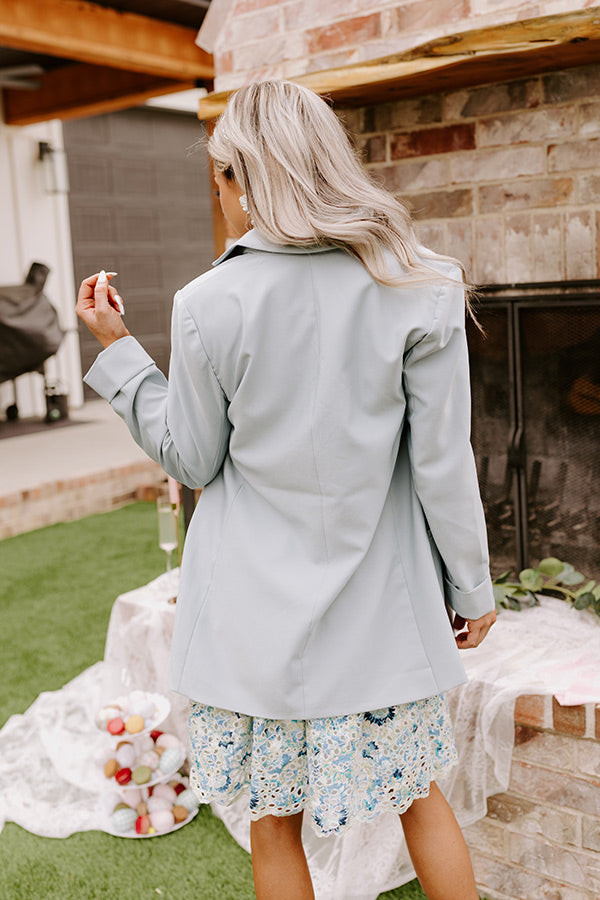 Parisian Perfection Blazer In Sky Blue