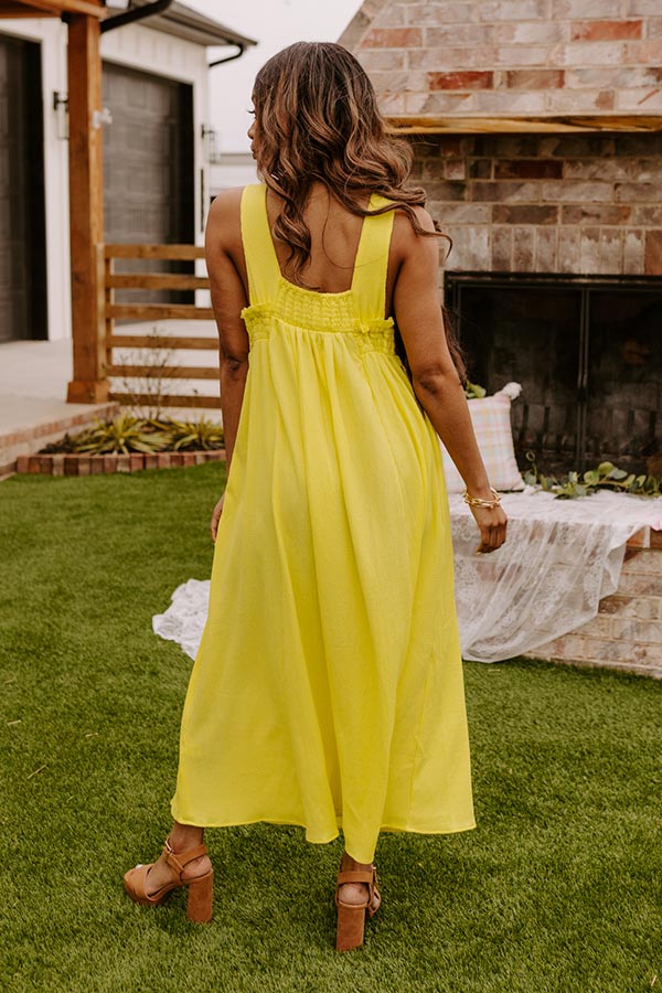 Sun-Kissed Sands Midi In Yellow