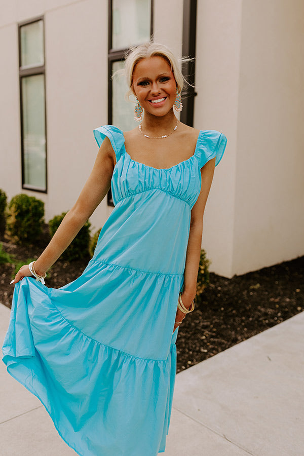 Seaside Serenity Midi In Sky Blue