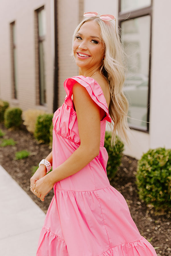Seaside Serenity Midi In Pink