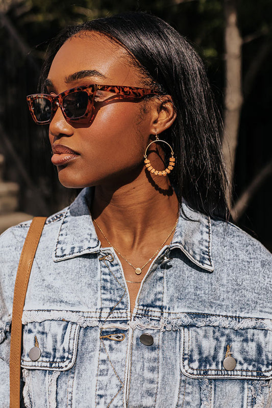 Coastal Caravan Earrings In Tan